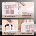 thumbnail image 3 of Sac Cosmétique Transparent, 3 - Sac Cosmétique portable en PVC Imperméable, Sac Cosmétique de Voyage, Sac de Transport avec Poignée à Fermeture Éclair, 3 of 5