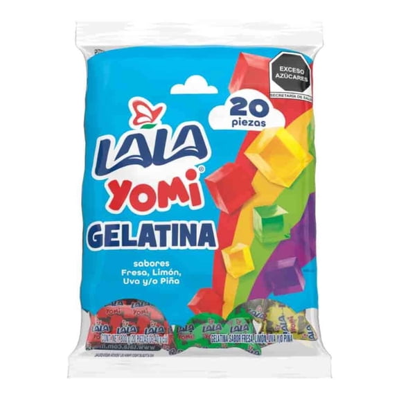 Gelatina Lala Yomi surtido 40 g 20 pz
