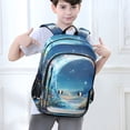 thumbnail image 6 of FORMRS Unisex School Backpack 17" Student Travel Bag with Laptop Compartment, Floral Moon, 6 of 7