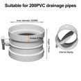 thumbnail image 1 of PVC Manual Air Volume Control Valve Air Duct Volume Controller For Ventilation Pipe Valve Switch Air Regulating Valve 75mm-250mm, 1 of 4