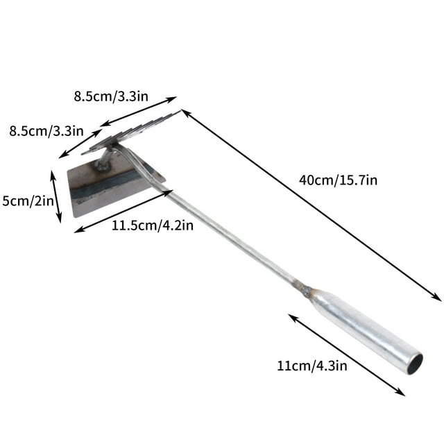 LSLJS Arracheur d'Herbe, Outil de Désherbage, Outil Multi-Dents de Désherbage, Acier Inoxydable pour Creuser les Légumes, Pelle Multifonction pour Enracinement, Désherbage et Désherbage, Accessoires pour la Maison