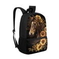 thumbnail image 6 of Uorisanigo School Backpack Sunflower Horse Childrens Backpacks with Padded Straps 17 Inch Kids Backpack Preschool Elementary Kindergarten Back to School Bag Large Capacity, 6 of 6