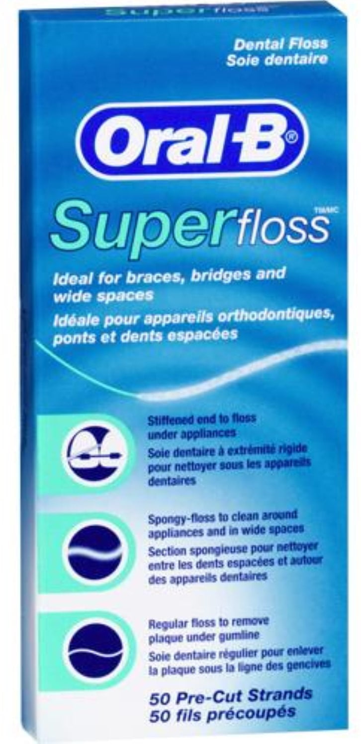 OralB Superfloss Dental Floss 50 Each