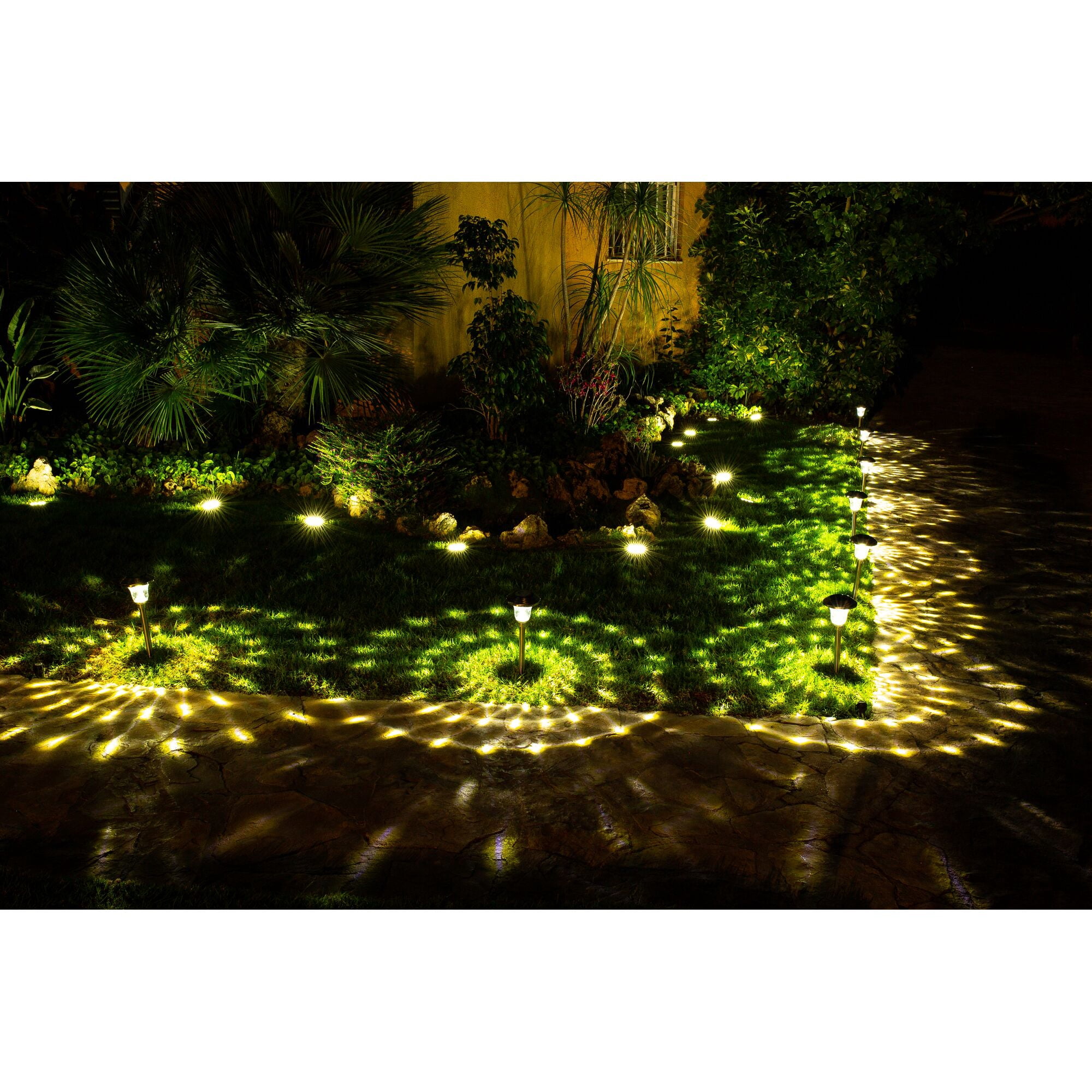 (8/Pack) Outdoor Solar-Powered Path Light