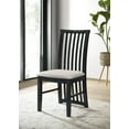 thumbnail image 3 of Home Design Osaka Dining Chair Set of 6, Warm Gray/Black, Slatted Back, Padded Seat, Solid Wood Frame, Modern Style, 3 of 5