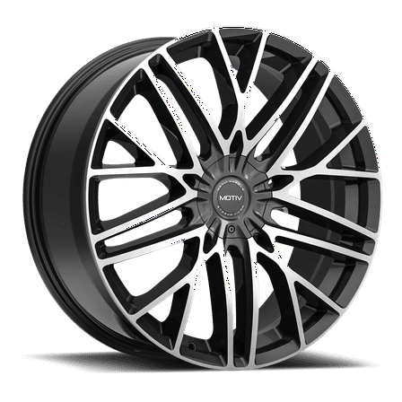 22x9 Motiv 437MB Maven Machined Black Wheel 5x112/5x4.5 (40mm)