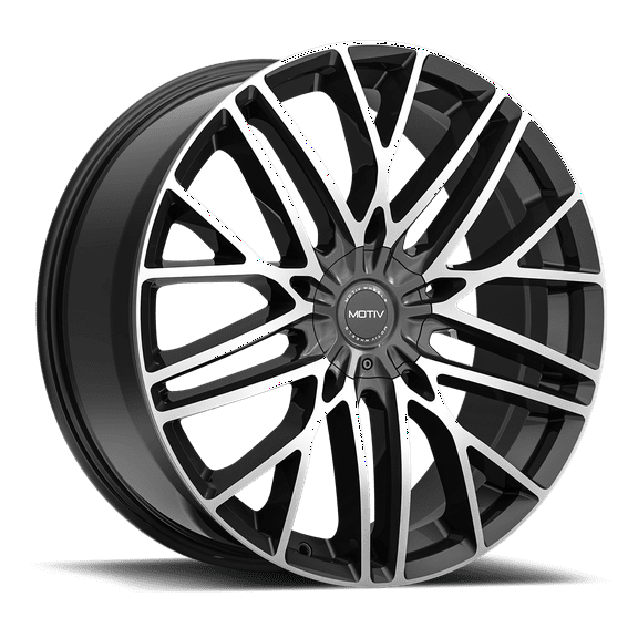 22x9 Motiv 437MB Maven Machined Black Wheel 5x112/5x4.5 (40mm)