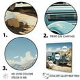 thumbnail image 3 of Designart "Nevada'S Classic Blue Pickup" Truck Canvas Art Print, 3 of 7
