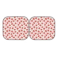thumbnail image 5 of Lsque Strawberry Flower 2 PCS Windshield Sun Shade | CarFoldable Window Covers | Car Accessories Reflect UV for Universal Cars SUV Truck | Medium, 5 of 7