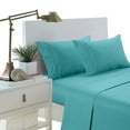 thumbnail image 4 of Bassano 1800 Series Embossed Deep Pocket Sheet Set - Super Soft & Wrinkle Free - Luxurious Bed Sheets Set (Twin, Aqua), 4 of 4