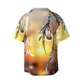thumbnail image 4 of Goofa Follow Your Dream Dreamcatcher Printed Men's Casual Short-sleeved Shirt,Lightweight Breathable Button-down,Summer Casual men's top,Versatile Fashion shirt-3X-Large, 4 of 7
