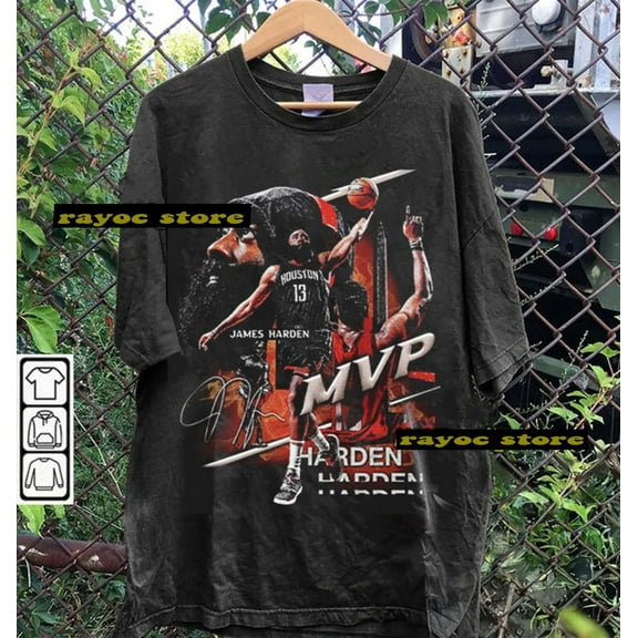 Vintage 90s Graphic Style James Harden T-Shirt, James Harden Shirt, James Harden Unisex Retro Oversized Basketball Bootleg Tee