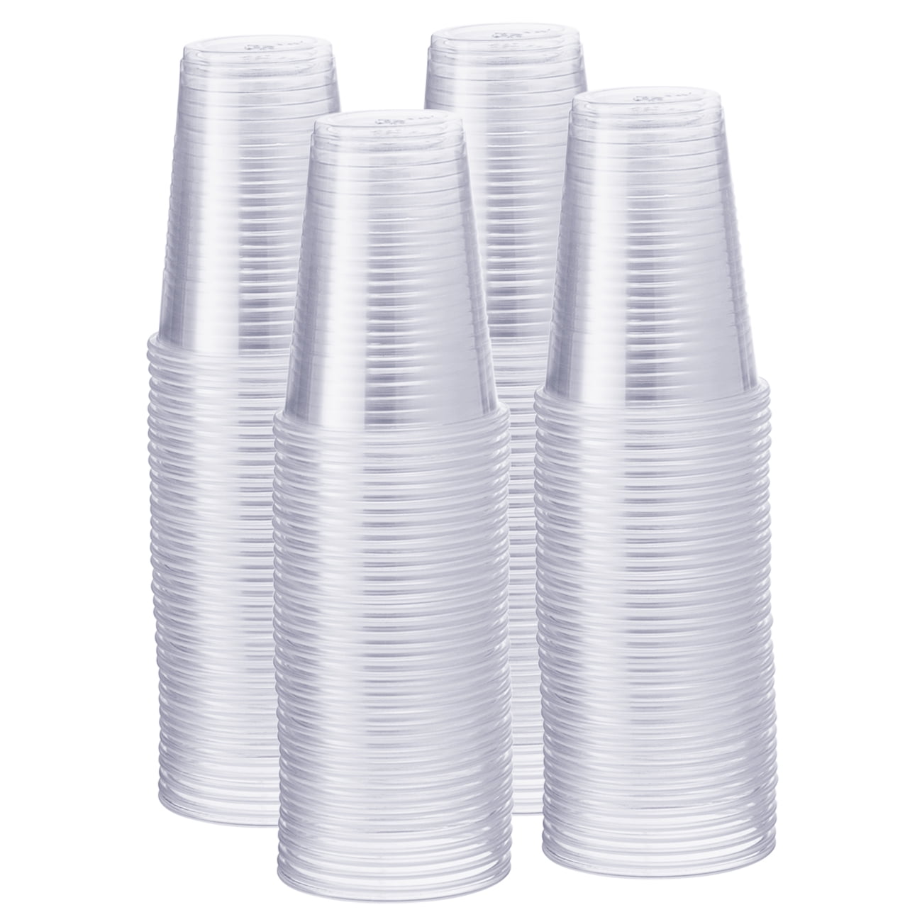 Comfy Package [500 Pack 9 oz.] Clear Disposable Plastic Cups Cold