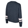 thumbnail image 3 of Women's Colosseum Navy Auburn Tigers Lost City Speckle Pullover Sweatshirt, 3 of 3