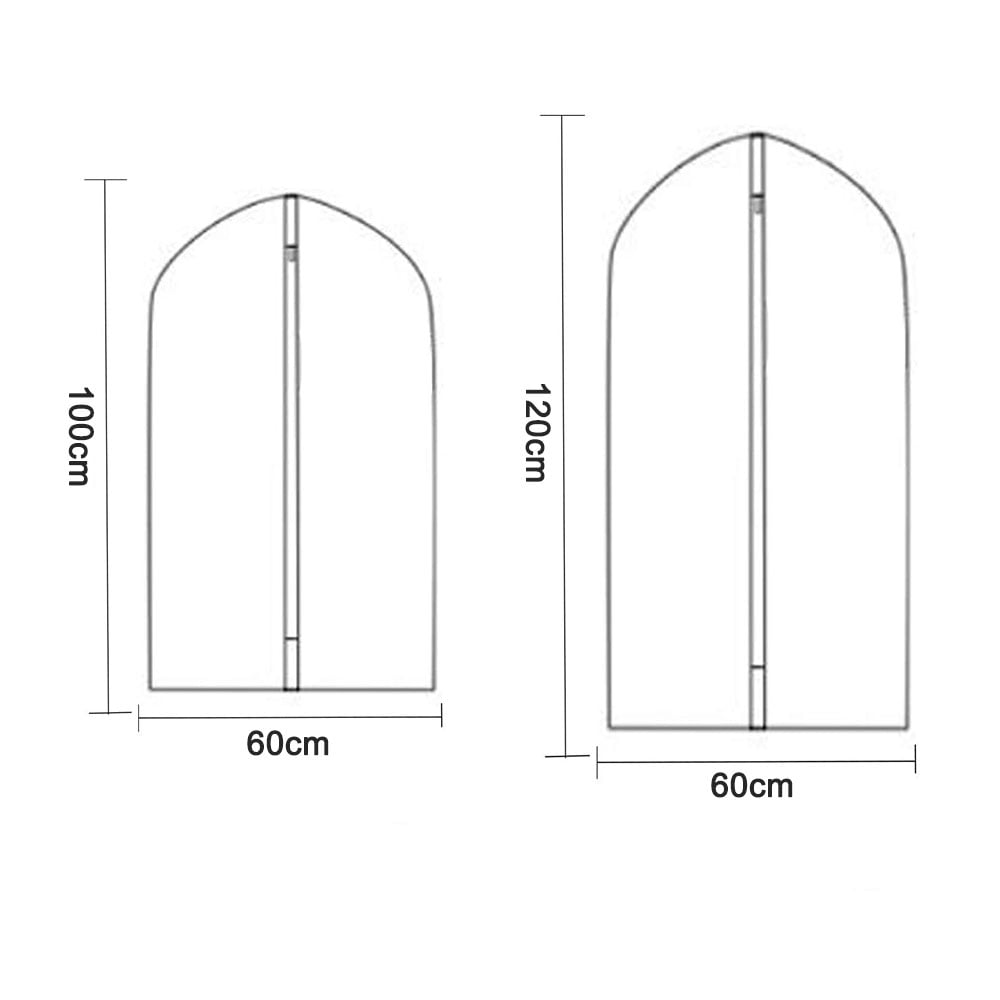 Lot De 5 Sacs à Vêtements à Suspendre étanches à La Poussière Avec