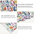 thumbnail image 5 of FORMRS Womens Scarf Winter Soft Long Big Warm Shawls Wrap Tassel Scarves, Purple Wildflower Pattern, 5 of 9