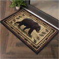 thumbnail image 5 of JERFIT 7x10 Feet Southwestern Bear Pattern Area Rug, Black Indoor Outdoor Rug with Non-Slip Jute Backing, Stain Resistant Low Pile Polypropylene Carpet for High Traffic Areas, 5 of 5