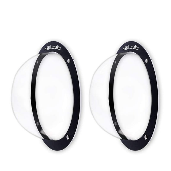 H&B Luxuries Durable Acrylic Dome Dog Window for Fence to View Outside for Satisfying Curious Pets FW058 (2-Pack)