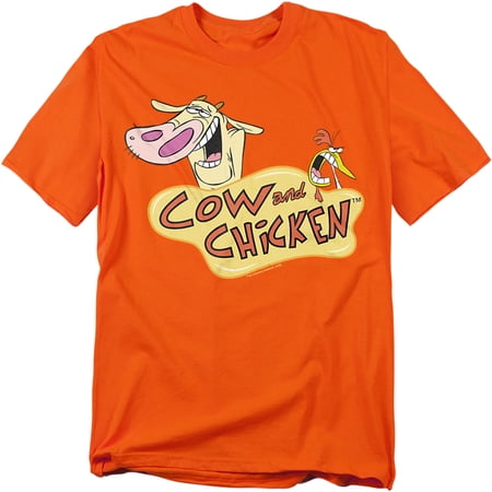Cow & Chicken Logo Officially Licensed Adult T-Shirt S