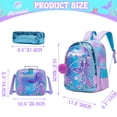 thumbnail image 7 of Kids Carry on Luggage Sets for Girls Lightweight Suitcases with Wheels Hardshell with Travel Pillow School Backpaak for Toddler Travel Essential, 7 of 7