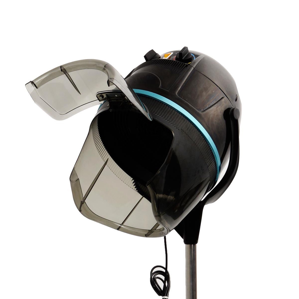 Costway Adjustable Stand Up Hood Floor Hair Bonnet Dryer Rolling Base Salon Wheels