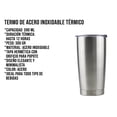 thumbnail image 2 of Vaso Termo Acero Inoxidable P/ Cafe 20oz Térmico Tapa Ce-t01, 2 of 10