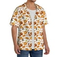 thumbnail image 2 of Kdxio Men's Hawaiian Shirt for Men Short Sleeve Shirt Pumpkins Summer Casual Holiday Beach Button Down T-Shirts, 2 of 5