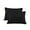 Black, variant on 500 Thread Count Egyptian Cotton Pillow Shams, 2-Pack –Pillow Covers for Ultimate Comfort – Elegant Design with Central Envelope Closure, Euro Size (Non-Standard) (26" x 26") Black Solid