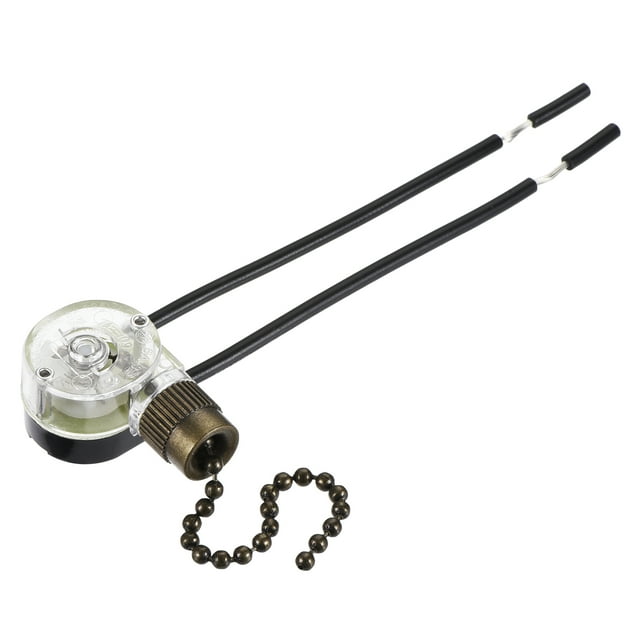 Unique Bargains Pull Chain Switch on-off ZE-109 for Ceiling Fan Lamp Light Bronze