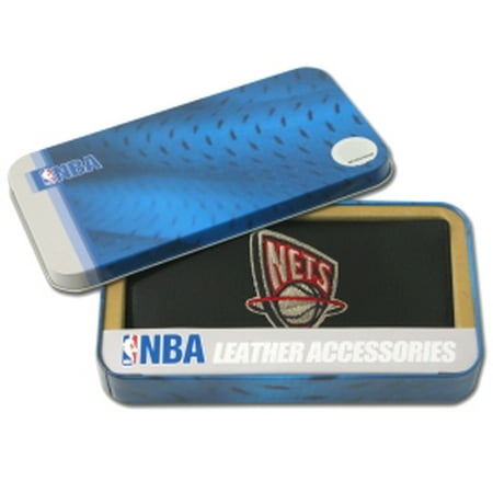 Embroidered Leather Jersey - New Jersey Nets Embroidered Leather Checkbook Cover