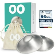 LoveNoobs Women's 999 Grade Silver Tri Laminate Nipple Covers, 2 Pieces