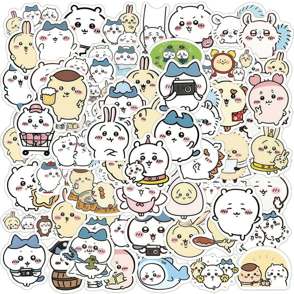 120 PCS For Kawaii Chiikawa Cartoon Sticker Pack for Teens - Waterproof Vinyl Decals for Water Bottles, Laptops, Skateboards & Suitcases for Girls Boys Ideal Holiday Party Gift