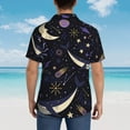 thumbnail image 7 of Space Whale Men'S 3d Print Casual Button Down Shirts, Novelty Hawaiian Short Sleeves L, 7 of 7