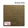 thumbnail image 3 of 5.5 in. Premium Bronze Heavy Duty Square Paver Cleanout Grate for septic and sewage Cleanout - Cover Made in the USA, 3 of 5