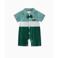 thumbnail image 2 of Povozer Short Sleeve Bodysuit Baby Clothes Boy Boys Fashion Cotton Long-Sleeve Bodysuits Infant Boy Bodysuits,Size 0-3 Months,Dark Green, 2 of 7