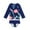 B/Navy Flower, variant on URMAIC Toddler Little Girls Long Sleeve Rash Guard with Bikini Bottoms Two Pieces Swimsuit