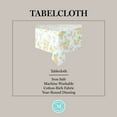 thumbnail image 4 of Martha Stewart Amber Floral Fabric Tablecloth Single Pack, Pink/Yellow, 60"x120", 4 of 5