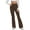 Coffee, variant on Yoga Pants for Women High Waisted Lightweight Flare Workout Leggings Joggers Bell Bottom Trackpants Solid Color (Large, Coffee)