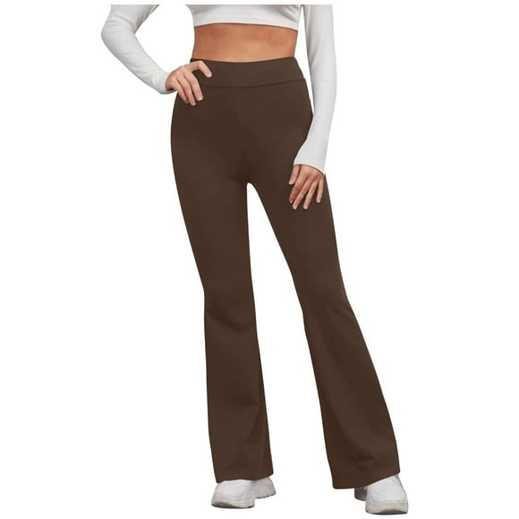 Flare Leggings for Women High Waisted Bell Bottom Workout Pants Tight Stretch Casual Work Trousers Bootcut Leggings