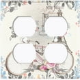 thumbnail image 3 of Metal Light Switch Plate Cover Vintage Paris Floral Eiffel Tower Card PRS023, 3 of 13