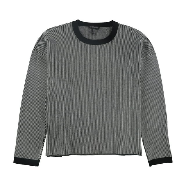 Eileen Fisher Chandail à Col Rond pour Homme, Noir, Très Petit