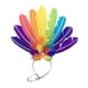 thumbnail image 1 of Tocado de plumas de Carnaval, diadema de Mardi Gras, aro para el pelo novedoso, tocado de baile para vestir, festivales, decoración de fiesta, 1 of 9