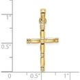 thumbnail image 3 of 14K 3-D Polished Cross Charm Yellow Gold Material Alluring Sparkle-worthy Elegant A classic choice for celebrating love and achievement, 3 of 4