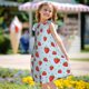 thumbnail image 5 of Fotbe Strawberry Vestido de Dormir para Niñas de 3 a 10 Años, Mangas Cortas, Estilo Princesa, Pijama Camisón con Mangas Voladas-Small, 5 of 6