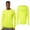 Neon Yellow 2 Pcs, variant on High Visibility Short Sleeve Workwear Tee, 100% Polyester Hi Vis Pro-Lock Performance Long Sleeve T-Shirt (Neon Yellow 6 Pack, M)