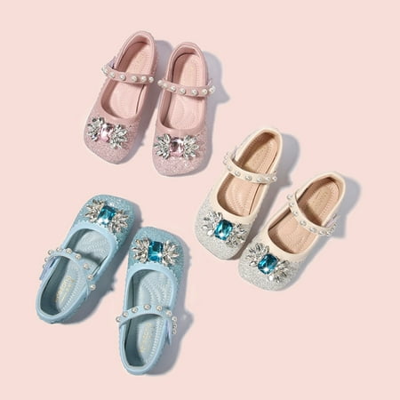 

Cathalem Shows under Girl Shoes Small Leather Shoes Single Shoes Children Dance Shoes Girls Toddler Running Shoes Girls A 10.5 Years
