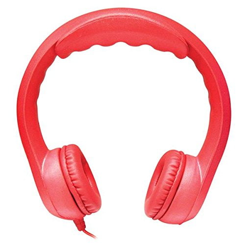 Flex-Phones Indestructible Foam Headphones, Red