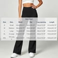 thumbnail image 3 of Ovbmpzd Black Womens Yoga Pants Petite Ladies Flare Leggings Long Mid Waist Casual Leggings,S, 3 of 6