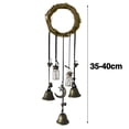 thumbnail image 3 of ievspot Witch Bells Door Hangers Witch Wind Chimes Wreath Handmade Hanging Witch Bells for Home Door Doorknob Witchcraft Decorations, 3 of 8