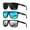 (3 Packs) Black/Ice Blue/Silver, variant on Sunglasses Men Polarized Mens Sport Sunglasses UV Protection Unisex Lightweight Driving Golf